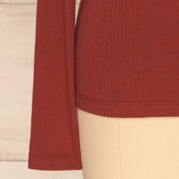 Rust Turtleneck Top - Boutique 1861 (La Petite Garçonne) - Picture 4 of 4